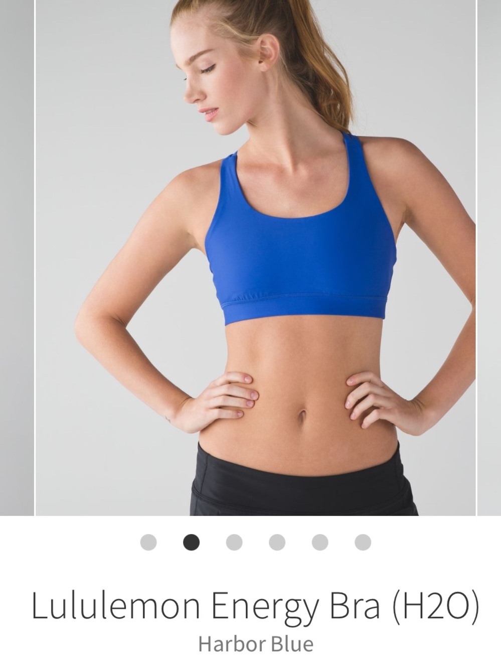 lululemon athletica Energy Bra in Harbor Blue